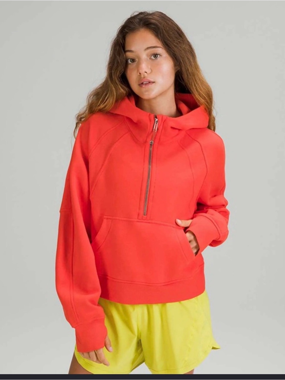 lululemon athletica Coral Scuba Half-Zip Hoodie